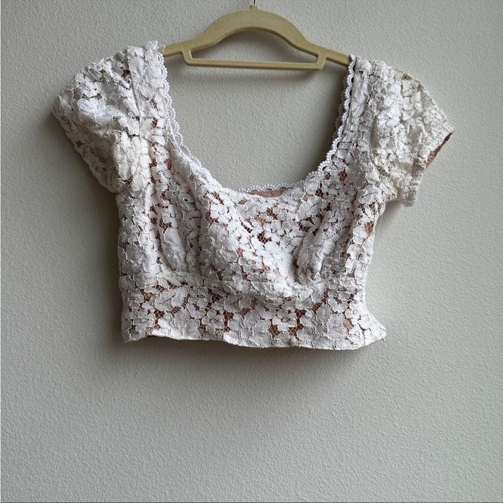 Lottie‎ moss lace crop top small